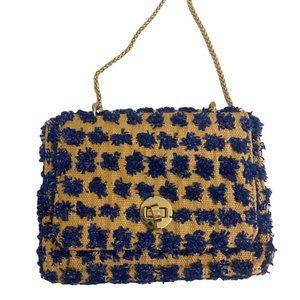 Kassiopea blue tassel bag